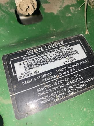 Image of John Deere Z930R equipment image 2