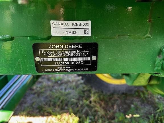 Image of John Deere 3025D equipment image 4