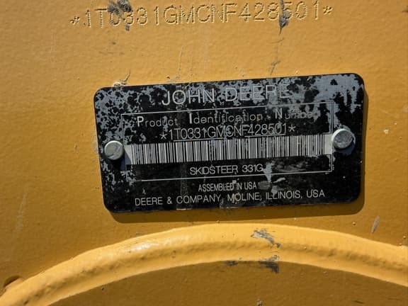Image of John Deere 331G equipment image 2