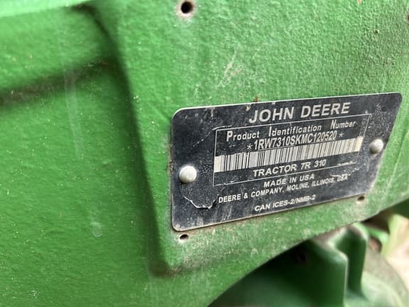 Image of John Deere 7R 310 equipment image 4