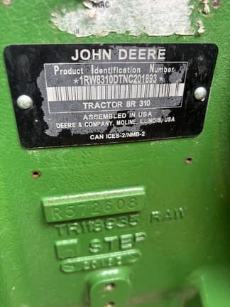 Image of John Deere 8R 310 equipment image 3