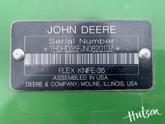 Image of John Deere HD35F equipment image 4