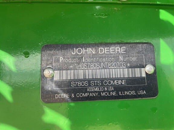 2022 John Deere S780 Equipment Image0