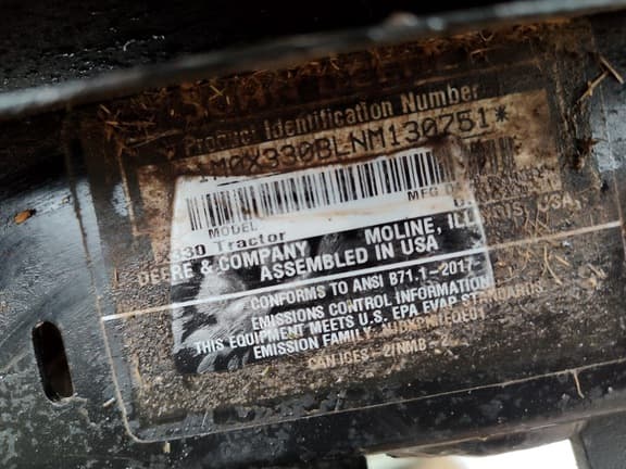 Image of John Deere X330 equipment image 2