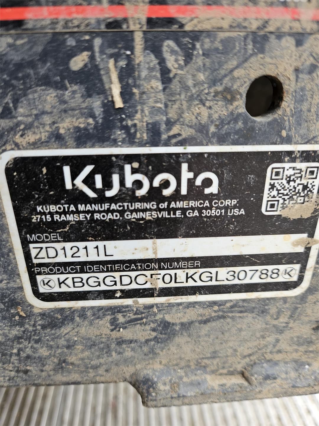 Image of Kubota ZD1211L Image 0