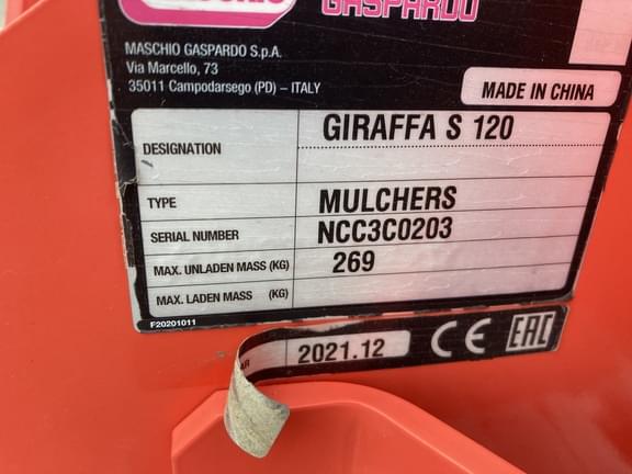 Image of Maschio Giraffa S 120 equipment image 1