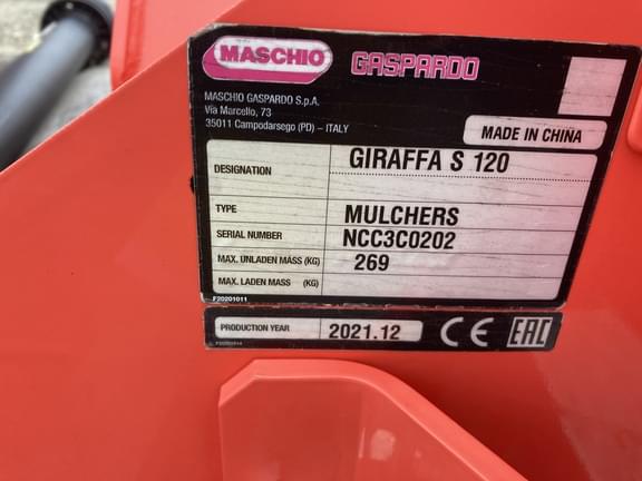 Image of Maschio Giraffa S 120 equipment image 1
