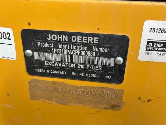 Image of John Deere 210P equipment image 4