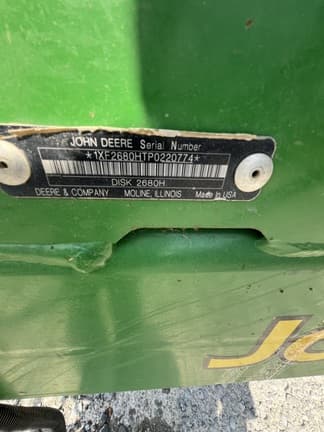 Image of John Deere 2680H equipment image 3