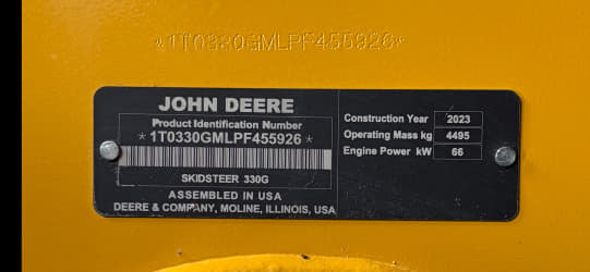Image of John Deere 330G equipment image 4