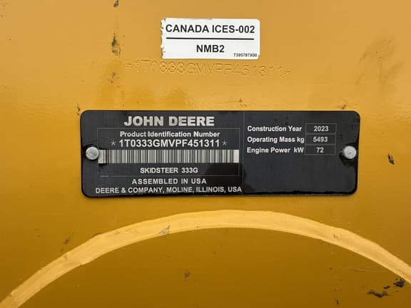 Image of John Deere 333G equipment image 3