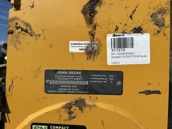 Image of John Deere 333G equipment image 3