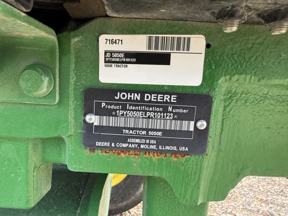 Image of John Deere 5050E equipment image 1