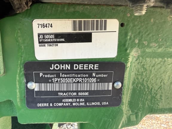 Image of John Deere 5050E equipment image 1