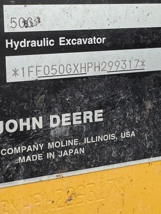 Image of John Deere 50G equipment image 2