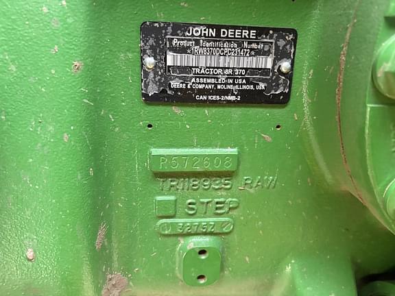 Image of John Deere 8R 370 equipment image 4