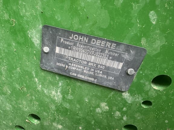 Image of John Deere 9RX 540 equipment image 2