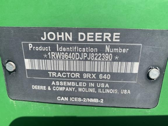 Image of John Deere 9RX 640 equipment image 2