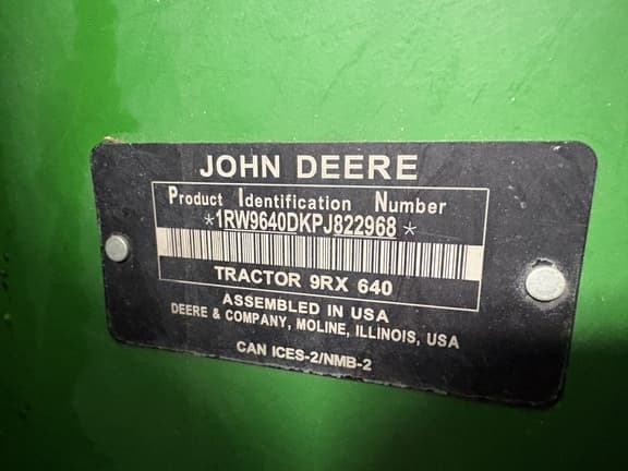 Image of John Deere 9RX 640 equipment image 2