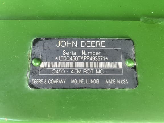 Image of John Deere C450 equipment image 2