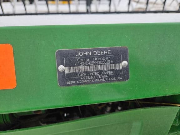 Image of John Deere HD40F equipment image 4