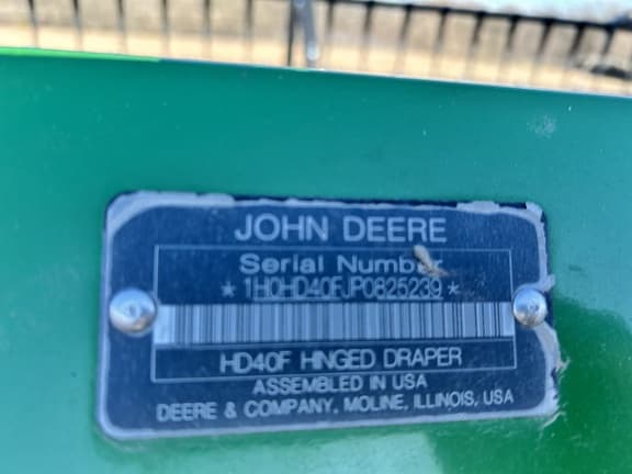 Image of John Deere HD40F equipment image 4