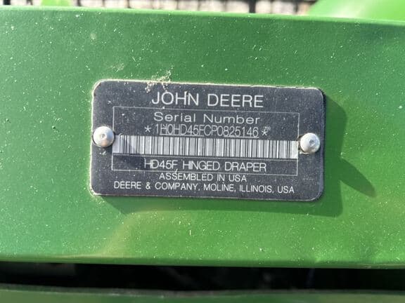 Image of John Deere HD45F equipment image 4