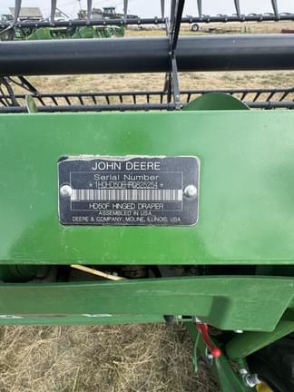 Image of John Deere HD50F equipment image 2