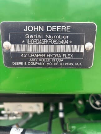 Image of John Deere RD45F equipment image 2