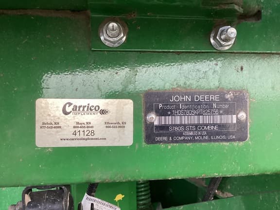 Image of John Deere S780 equipment image 3