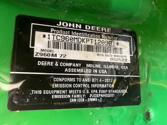 Image of John Deere Z960M equipment image 4