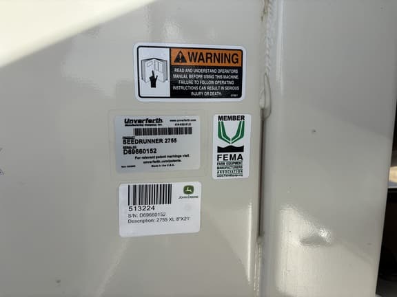 Image of Unverferth 2755XL equipment image 1