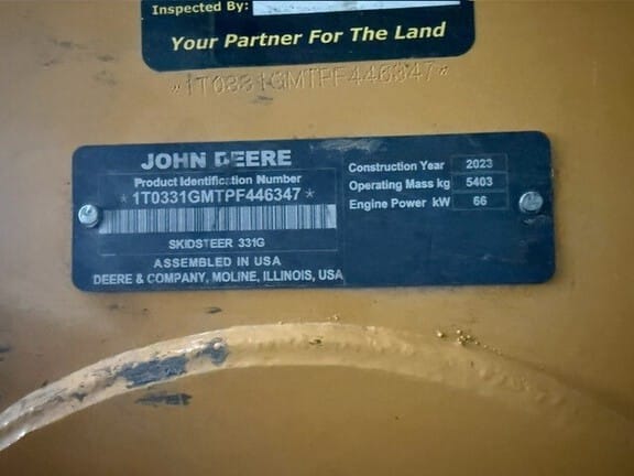 2023 John Deere 331G Equipment Image0