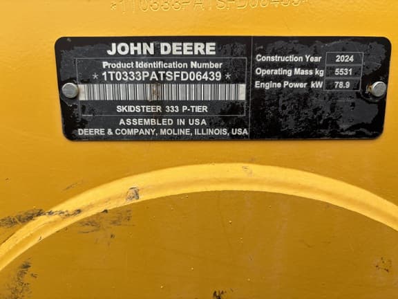 Image of John Deere 333P equipment image 4