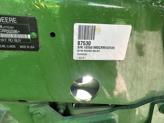 Image of John Deere 561M equipment image 3
