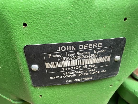 Image of John Deere 8R 280 equipment image 1
