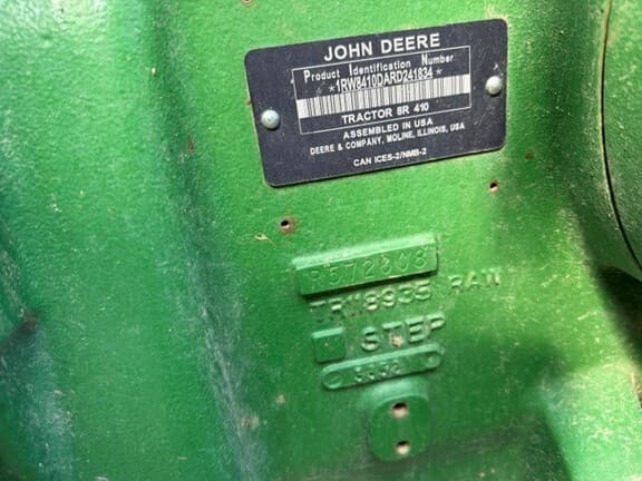 Image of John Deere 8R 410 equipment image 3