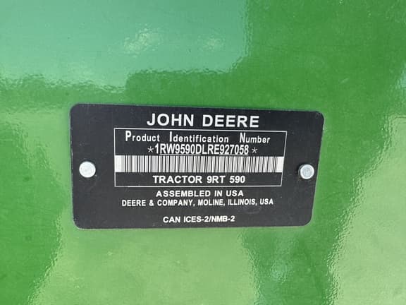 Image of John Deere 9RT 590 equipment image 1