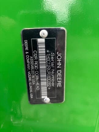 Image of John Deere C12R equipment image 1