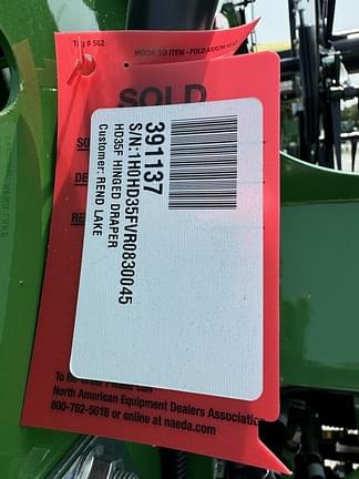 Image of John Deere HD35F equipment image 3