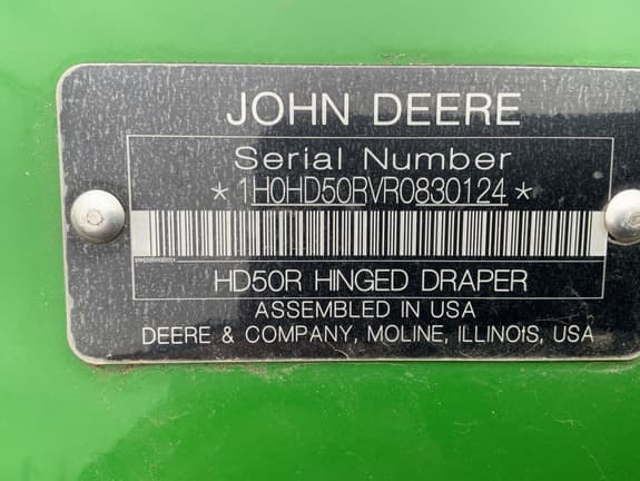 Image of John Deere HD50R equipment image 1