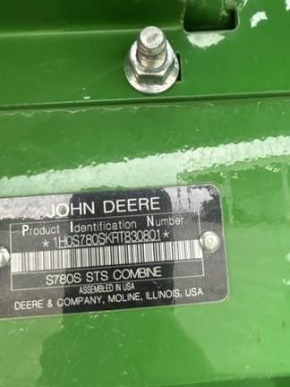 Image of John Deere S780 equipment image 3