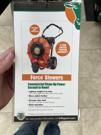 Image of Billy Goat F902H equipment image 3