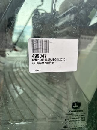 2025 John Deere 6M 155 Equipment Image0