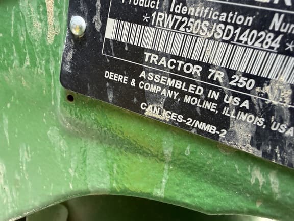 Image of John Deere 7R 250 equipment image 4