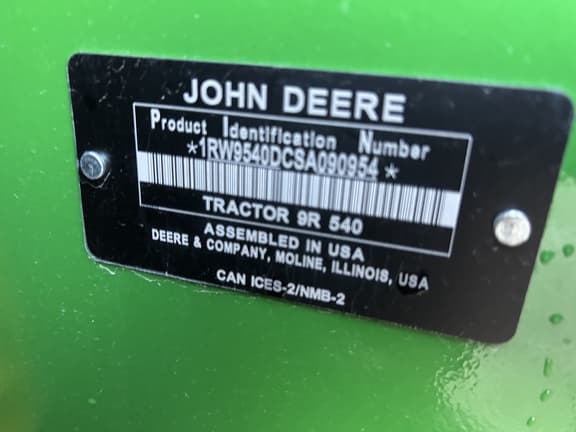 Image of John Deere 9R 540 equipment image 2
