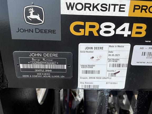 Image of John Deere GR84B equipment image 3