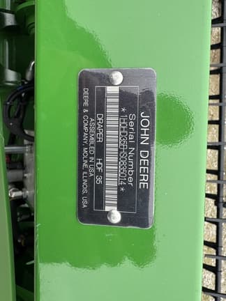 Image of John Deere HD35F equipment image 1