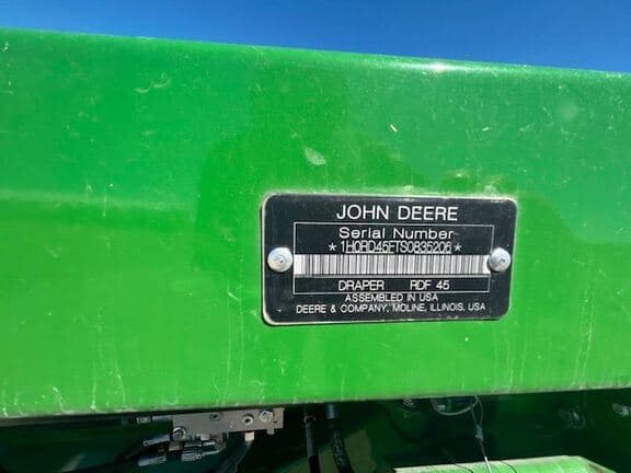 Image of John Deere RD45F equipment image 4