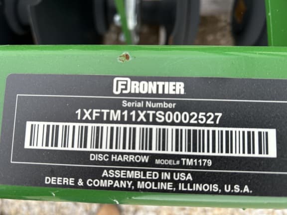 Image of Frontier TM1179 equipment image 4